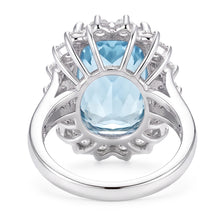 Afbeelding in Gallery-weergave laden, Aquamarijn Cocktail Ring
