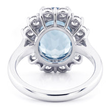 Afbeelding in Gallery-weergave laden, Aquamarijn Cocktail Ring
