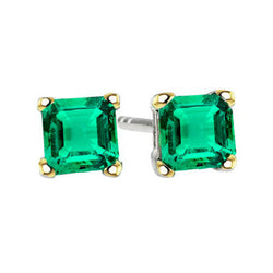 Colombiaanse Smaragd Gemstone Earring – GIA Gekeurd 2 karaat 14