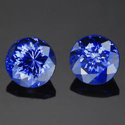 Blauwe Tanzaniet Rond Geslepen Loose Sapphires Natural 8 karaat