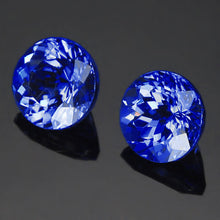 Afbeelding in Gallery-weergave laden, Tijdloos Blauwe Tanzaniet Loose Sapphires Natural 8 karaat – zijaanzicht
