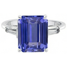 Afbeelding in Gallery-weergave laden, echte emerald saffier 2.75karaat ring profielweergave
