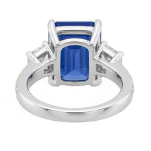 Afbeelding in Gallery-weergave laden, echte baguette diamant 3.50karaat ring profielweergave
