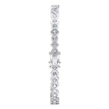 Afbeelding in Gallery-weergave laden, Bangle Golf Stijl Prinses En Ronde Echte Diamanten Omlijsting Set
