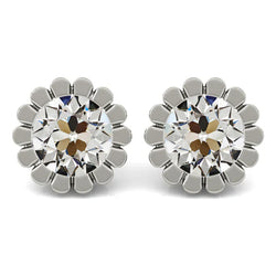 Luxe Briljant Oorstekers – 2 karaat 14K Witgoud
