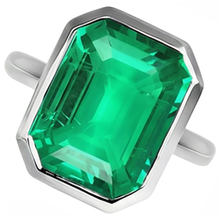 Afbeelding in Gallery-weergave laden, Smaragd Edelsteen Ring – vooraanzicht
