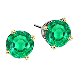 Natuurlijk GIA Gekeurd Colombiaanse Smaragd Gemstone Earring 4