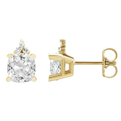10 karaat Briljant Oorbellen in 14K Geelgoud