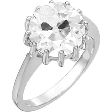 Afbeelding in Gallery-weergave laden, Diamant Enkele Steen Ring – hoofdaanzicht
