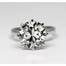Afbeelding in Gallery-weergave laden, Solitaire Ring 14K Witgoud met Fijne Diamant – hoofdaanzicht
