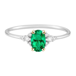 Fijne Smaragd Sieraadsteen Ring – GIA-Gecertificeerd 2 karaat