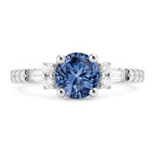 Afbeelding in Gallery-weergave laden, Blauwe Diamanten Verlovingsring
