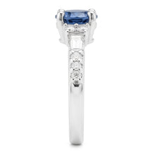 Afbeelding in Gallery-weergave laden, Blauwe Diamanten Verlovingsring
