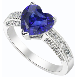 Blauwe Saffier Ceylon Sri Lanka Ring