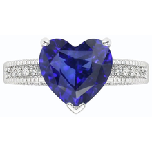 Afbeelding in Gallery-weergave laden, Blauwe Saffier Ceylon Sri Lanka Ring
