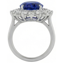 Afbeelding in Gallery-weergave laden, Blauwe Saffier Gouden 14K I
GI GECERTIFICEERDE Diamanten Ring
