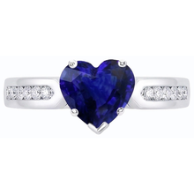 Afbeelding in Gallery-weergave laden, echte round diamant 2.50karaat ring bovenaanzicht
