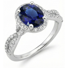 Afbeelding in Gallery-weergave laden, echte round diamant 5karaat ring zijaanzicht
