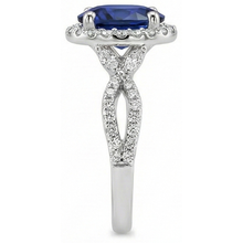 Afbeelding in Gallery-weergave laden, echte round diamant 5karaat ring met diamantaccenten
