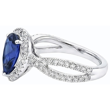 Afbeelding in Gallery-weergave laden, echte round diamant 4karaat ring profielweergave
