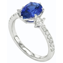 Afbeelding in Gallery-weergave laden, echte round diamant 3karaat ring close-up detail
