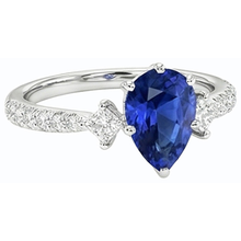 Afbeelding in Gallery-weergave laden, echte round diamant 3karaat ring op wit
