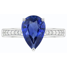 Afbeelding in Gallery-weergave laden, echte round diamant 2.50karaat ring profielweergave
