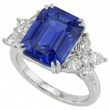 Afbeelding in Gallery-weergave laden, echte diamant 3karaat ring zijaanzicht

