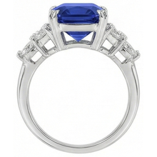 Afbeelding in Gallery-weergave laden, echte diamant 3karaat ring bovenaanzicht
