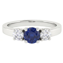 Afbeelding in Gallery-weergave laden, echte round diamant 1.50karaat ring zijaanzicht
