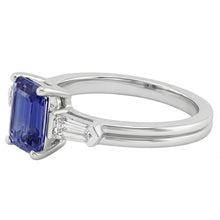 Afbeelding in Gallery-weergave laden, echte baguette diamant 2.25karaat ring bovenaanzicht
