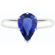 Afbeelding in Gallery-weergave laden, echte pear diamant 2.50karaat ring profielweergave
