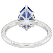 Afbeelding in Gallery-weergave laden, echte round diamant 5karaat ring zijaanzicht
