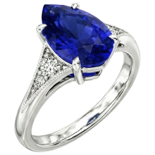 Afbeelding in Gallery-weergave laden, echte round diamant 2.75karaat ring close-up detail
