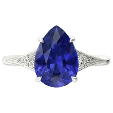 Afbeelding in Gallery-weergave laden, echte round diamant 2.75karaat ring profielweergave
