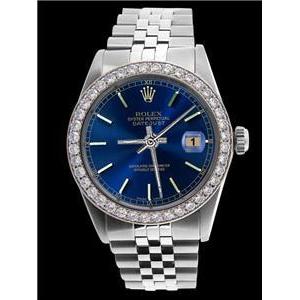 Blauwe Stok wijzerplaat Rolex