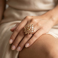 Afbeelding in Gallery-weergave laden, Briljant Woestijn Diamant Ring 4 karaat in 14K Rosé Goud
