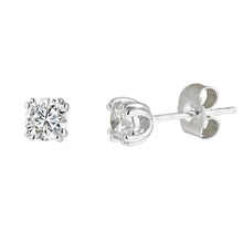 Afbeelding in Gallery-weergave laden, GIA-gecertificeerd Briljant Geslepen 2,01 Ct Echt Diamanten Dames Oorknopjes Goud Wit 14K
