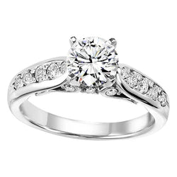 Briljantslijpsel 3.50 Karaat Echte Natuurlijke uit de aarde gewonnen Diamanten Ring 14K Witgoud