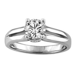 Briljantslijpsel 3 Karaat Echte Natuurlijke uit de aarde gewonnen Diamanten Verlovingsring Nieuw Witgoud 14K