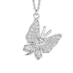 14K Witgoud Diamant Hanger Halsketting – 2,50-karaat Hartvorm