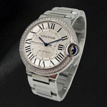 Afbeelding in Gallery-weergave laden, Diamant Horloge in Sterling Silver – zijaanzicht

