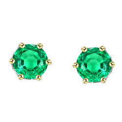 Puur GIA-Gecertificeerd Colombiaanse Smaragd Gemstone Earring
