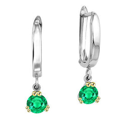 GIA Gekeurd Colombiaanse Smaragd Gemstone Earring 1 karaat