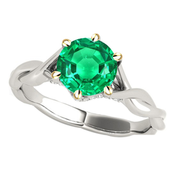 Handgemaakt Edelsteen Ring – Smaragd 2 karaat door HarryChadEnt