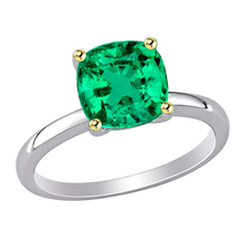 Afbeelding in Gallery-weergave laden, High-end Smaragd Edelsteen Ring 2 karaat – hoofdaanzicht
