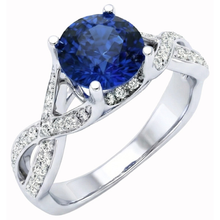 Afbeelding in Gallery-weergave laden, echte round diamant 3karaat ring vooraanzicht
