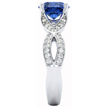 Afbeelding in Gallery-weergave laden, echte round diamant 3karaat ring bovenaanzicht
