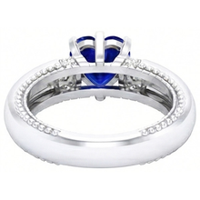 Afbeelding in Gallery-weergave laden, echte round diamant 2karaat ring bovenaanzicht
