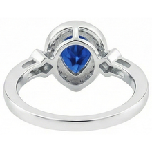 Afbeelding in Gallery-weergave laden, echte round saffier 3.20karaat ring op wit
